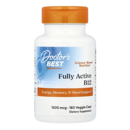 Doctor's Best, Fully Active B12, 1,500 mcg, 180 Veggie Caps in Pakistan