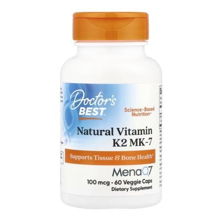 Doctor's Best, Natural Vitamin K2 MK-7, 100 mcg, 60 Veggie Caps in Pakistan