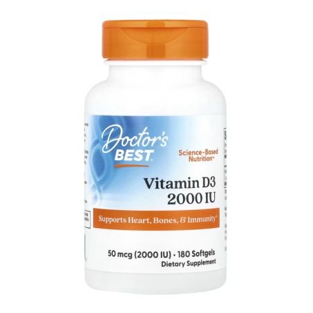 Doctor's Best, Vitamin D3, 50 mcg (2,000 IU), 180 Softgels in Pakistan