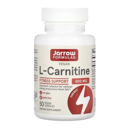 Jarrow Formulas, L-Carnitine, 500 mg, 50 Veggie Capsules in Pakistan