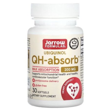 Jarrow Formulas, Ubiquinol, QH-Absorb, Max Absorption, 200 mg, 30 Softgels in Pakistan