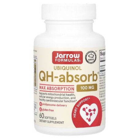 Jarrow Formulas, Ubiquinol QH-Absorb, Max Absorption, 100 mg, 60 Softgels in Pakistan