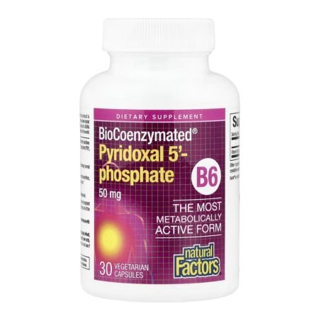 Natural Factors, BioCoenzymated®, B6, Pyridoxal 5'-Phosphate, 50 mg, 30 Vegetarian Capsules in Pakistan