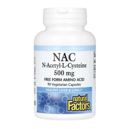 Natural Factors, NAC, N-Acetyl-L Cysteine, 500 mg, 90 Vegetarian Capsules in Pakistan