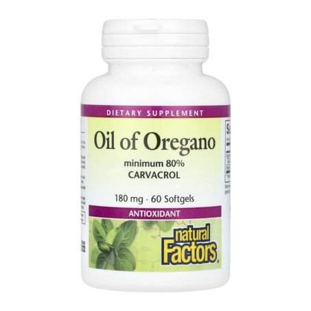Natural Factors, Oil Of Oregano, 180 mg, 60 Softgels in Pakistan