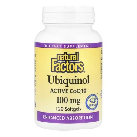 Natural Factors, Ubiquinol, Active CoQ10, 100 mg, 120 Softgels in Pakistan
