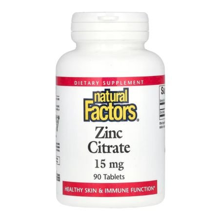 Natural Factors, Zinc Citrate, 15 mg, 90 Tablets in Pakistan