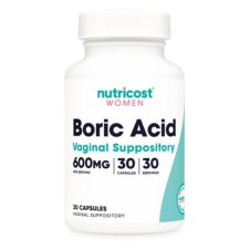 Nutricost, Women, Boric Acid, Vaginal Suppository, 600 mg, 60 Capsules in Pakistan
